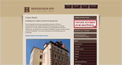 Desktop Screenshot of merseburger-hof.de